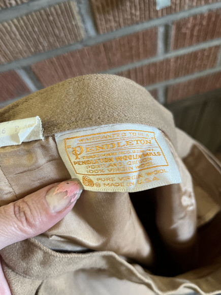 VINTAGE PENDLETON WOOL SKIRT - Picture 8 of 8